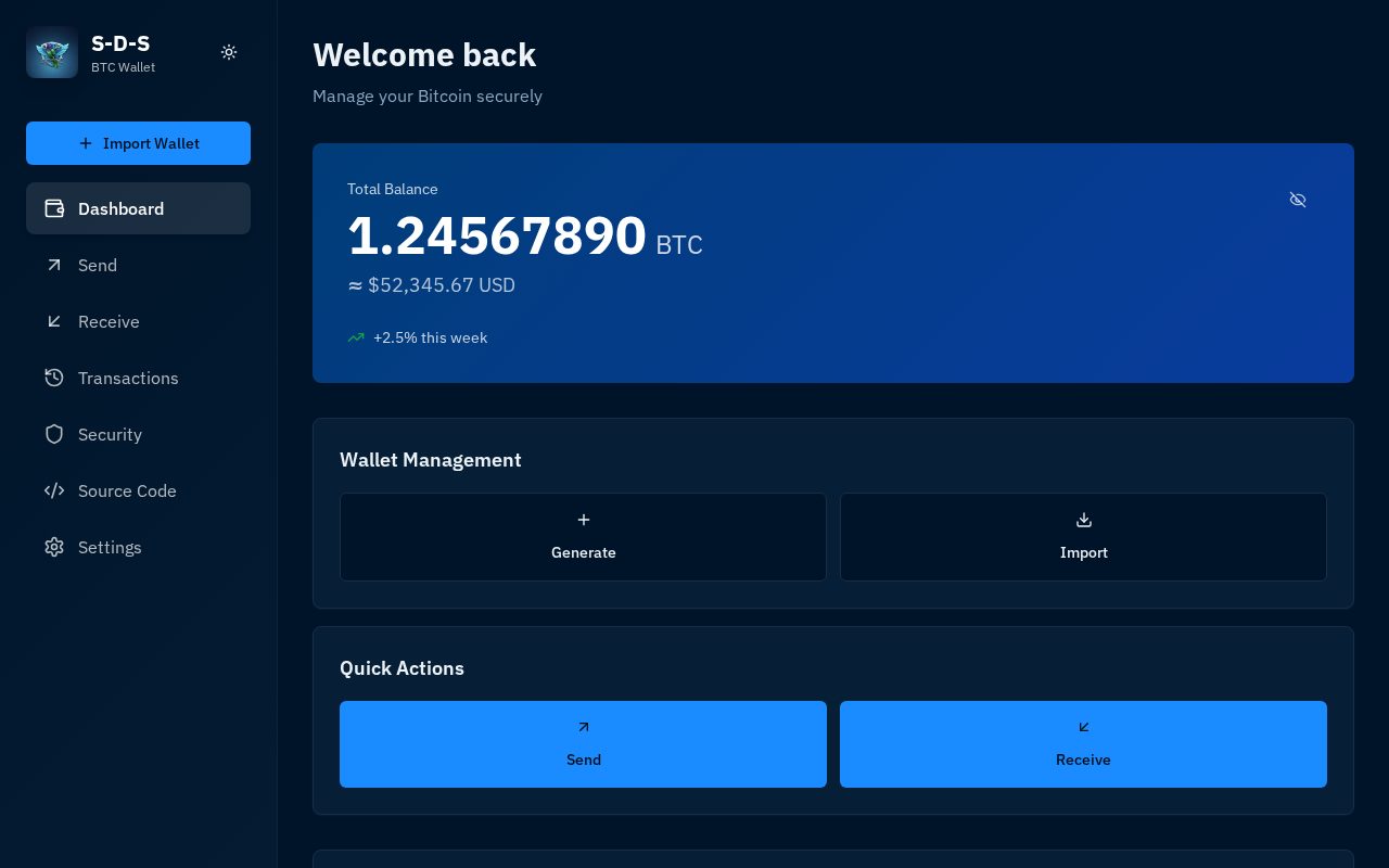 SDS Dark Blue Wallet — live site preview