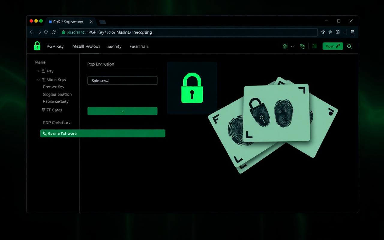 Phoenix PGP Suite interface preview — Simple PGP key creation and management, a privacy product built with React, TypeScript, Vite