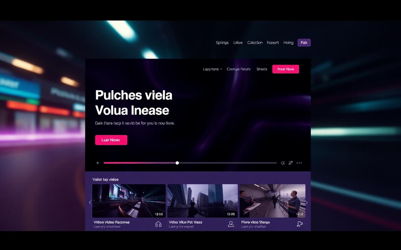 Contentfarm Video Agency (v1) interface preview — Video agency for SaaS startups, a websites product built with React, TypeScript, Vite