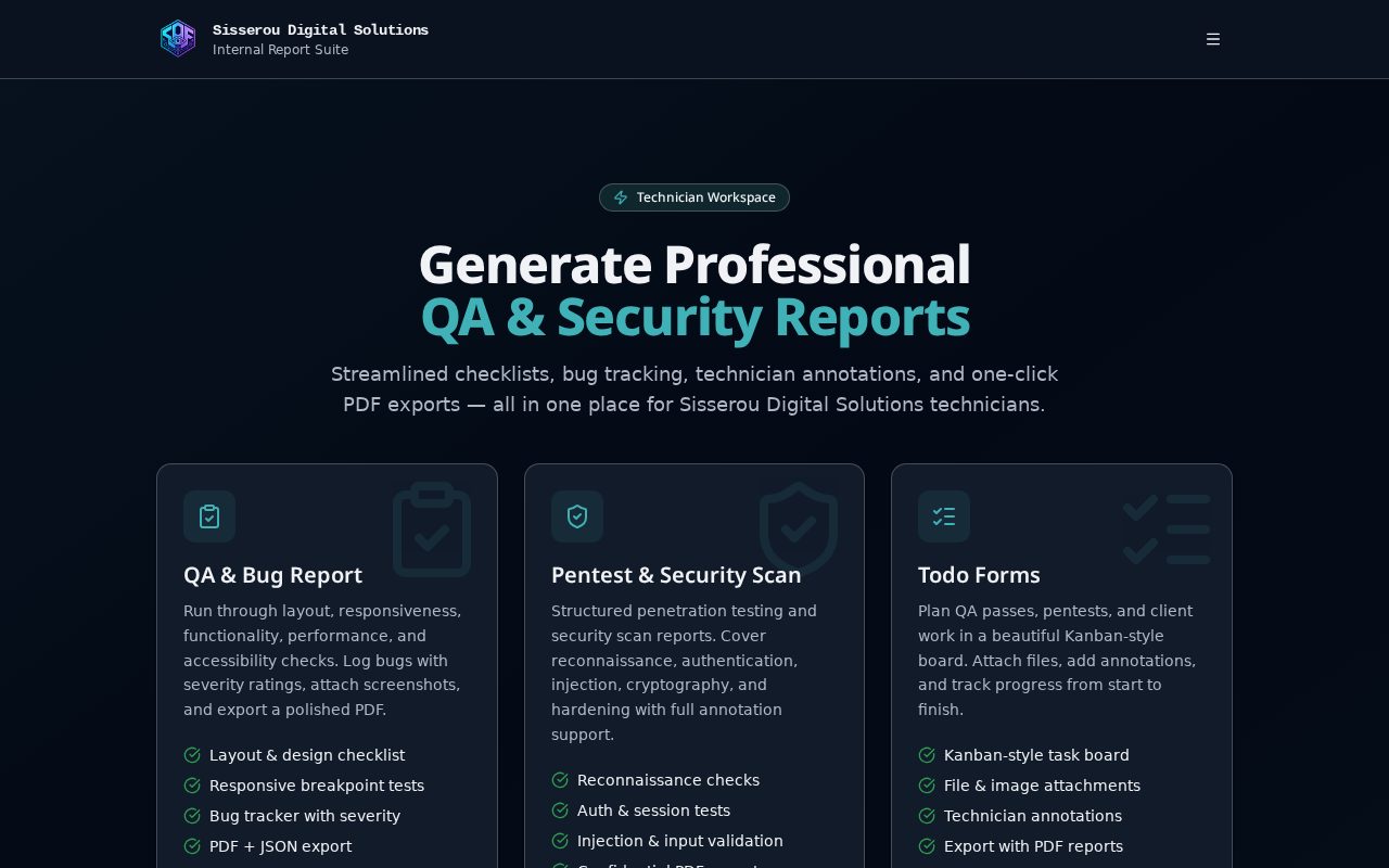 Sisserou CheckMate — live site preview