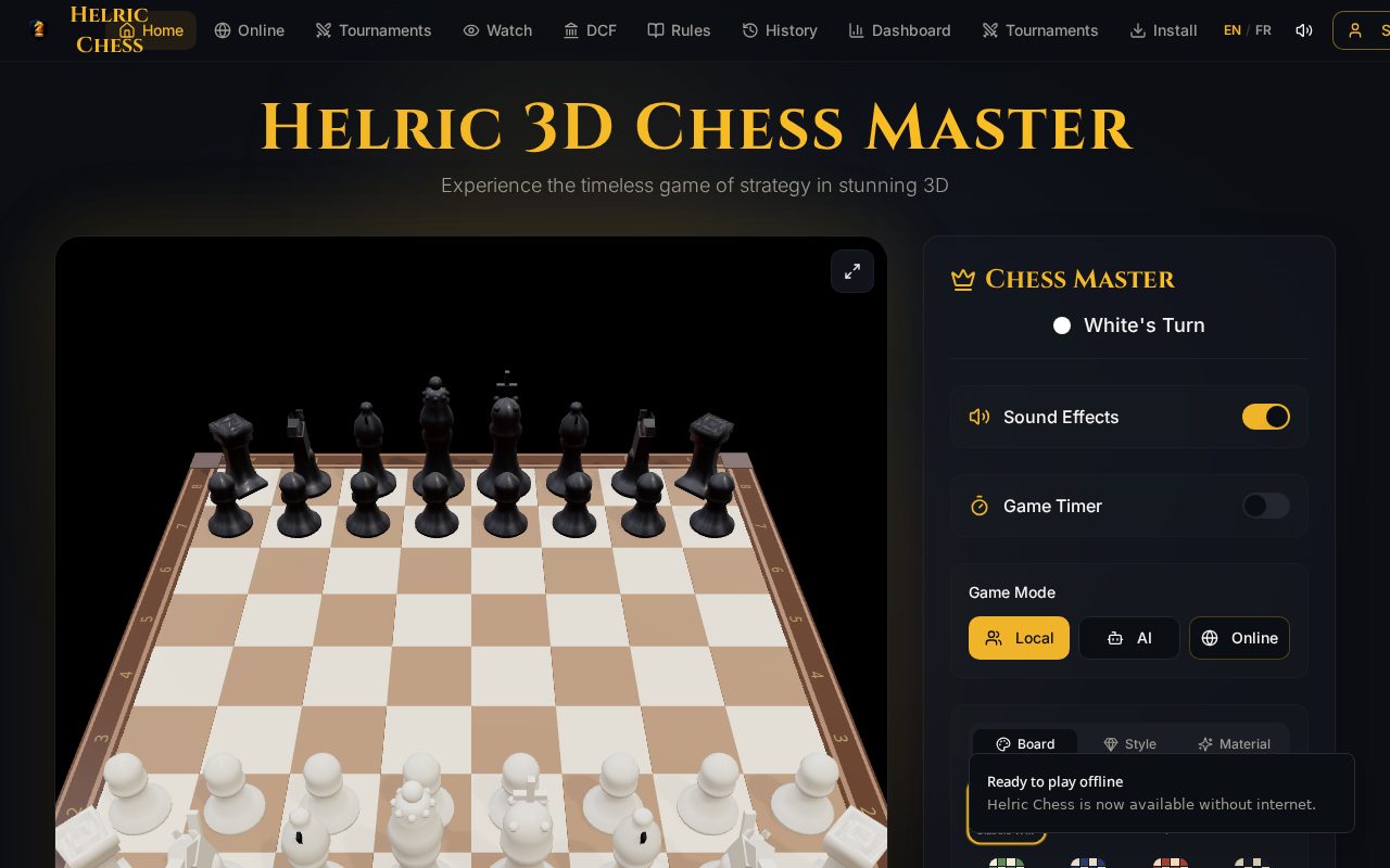 Celestial Chess — live site preview