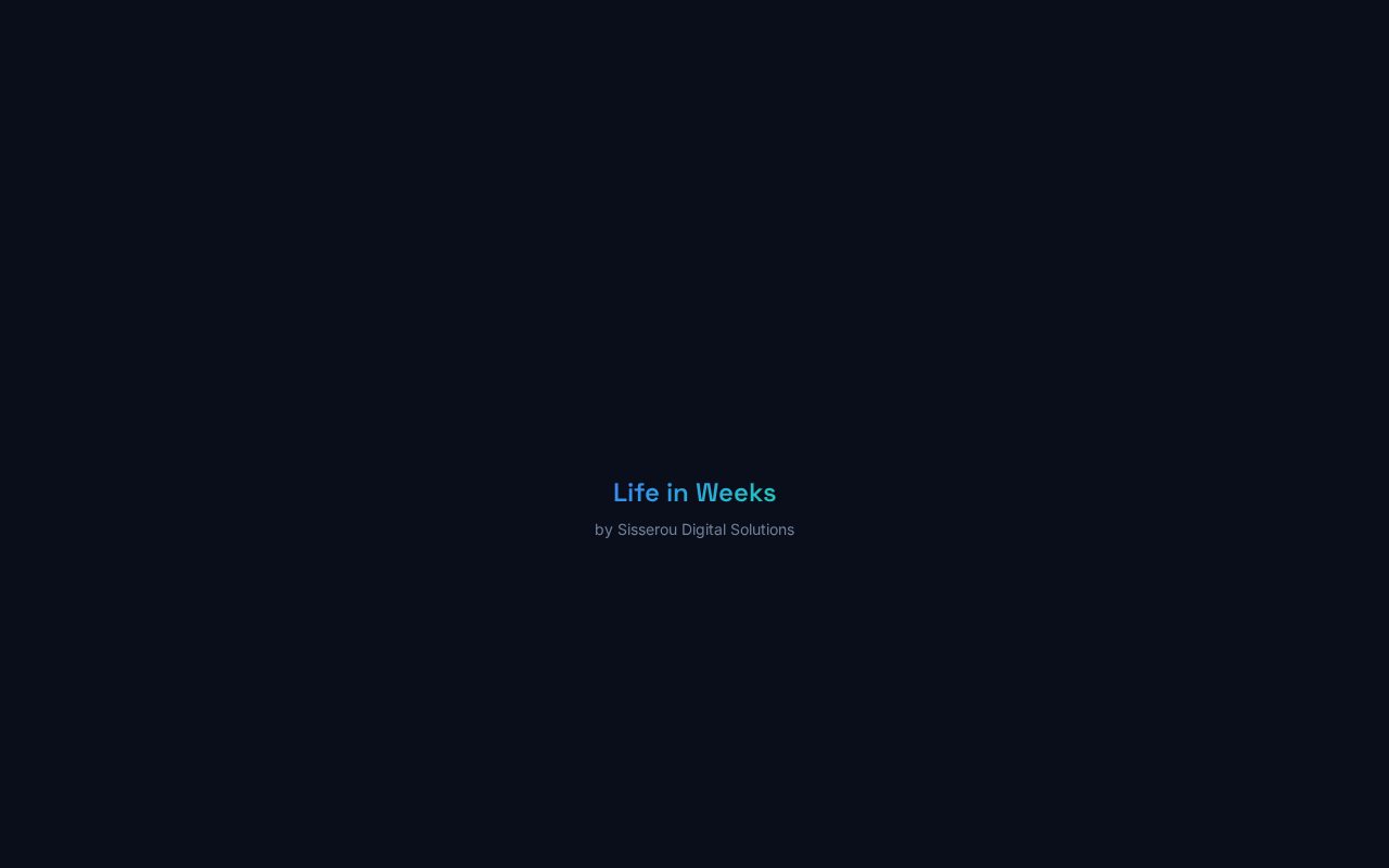 Life In Weeks — live site preview