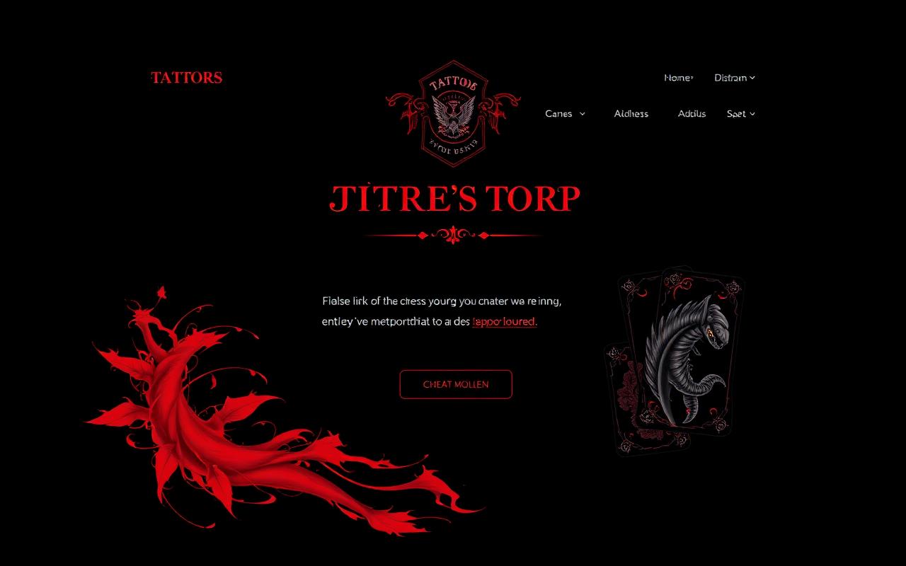 BigUP Tattoo Roseau interface preview — Immersive site for a Roseau tattoo studio, a websites product built with React, TypeScript, Vite