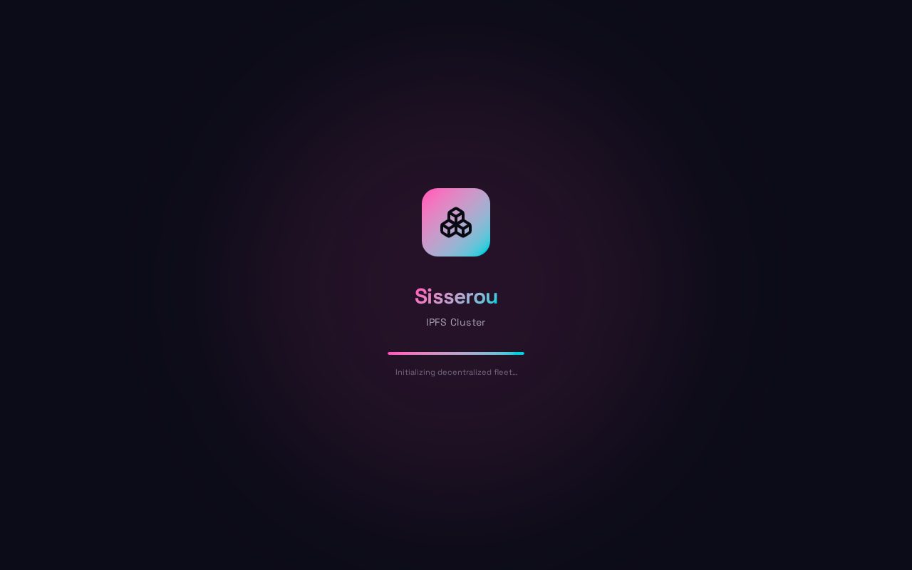 Sisserou IPFS Cluster — live site preview
